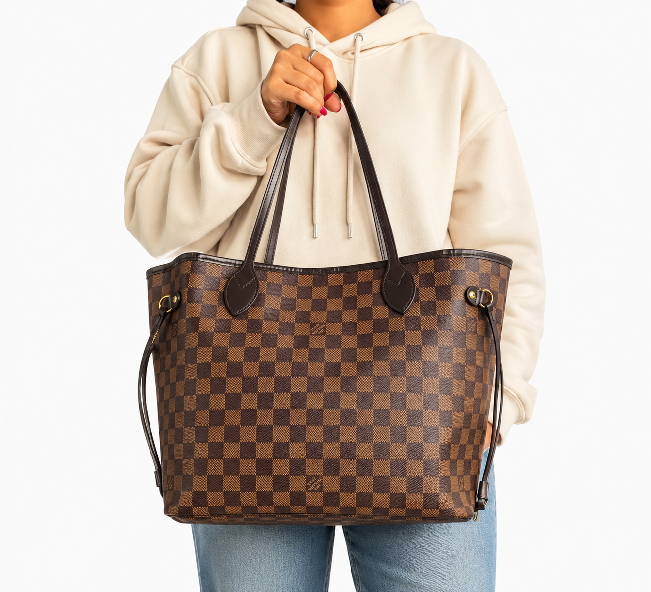 Damier Ébène Neverfull MM Tote