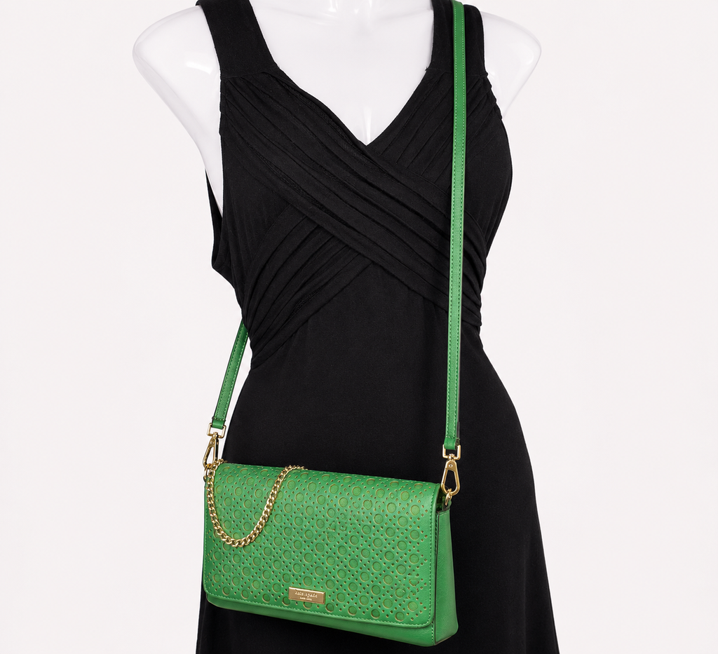 Newbury Lane Laser Cut Flap Shoulder Bag
