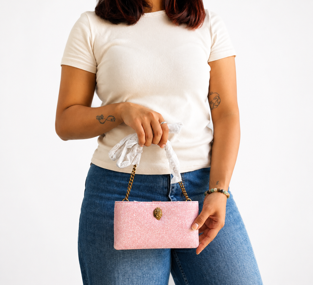 Pale Pink Chain Pouch