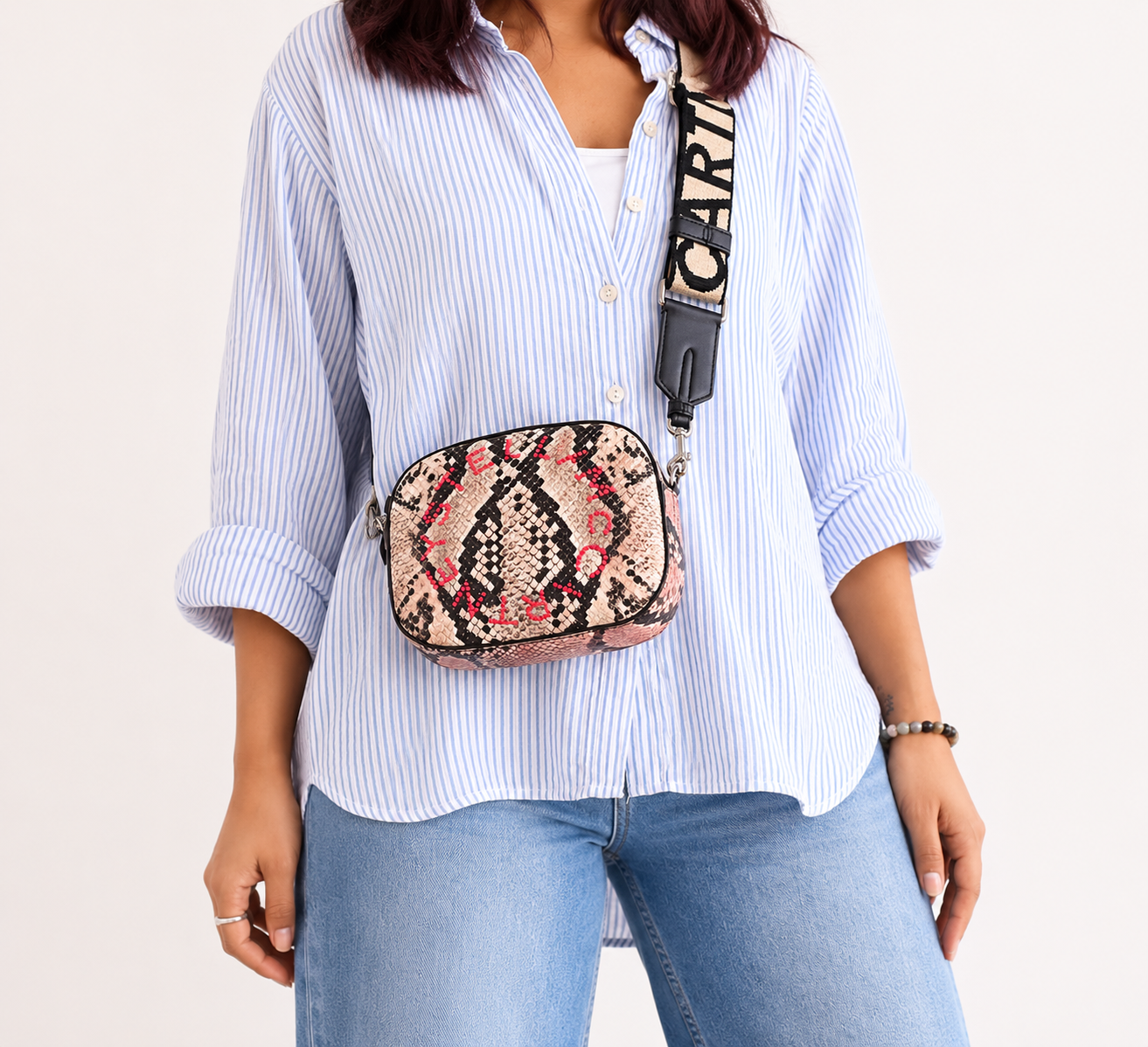 Stella Logo Mini Snake Camera Bag