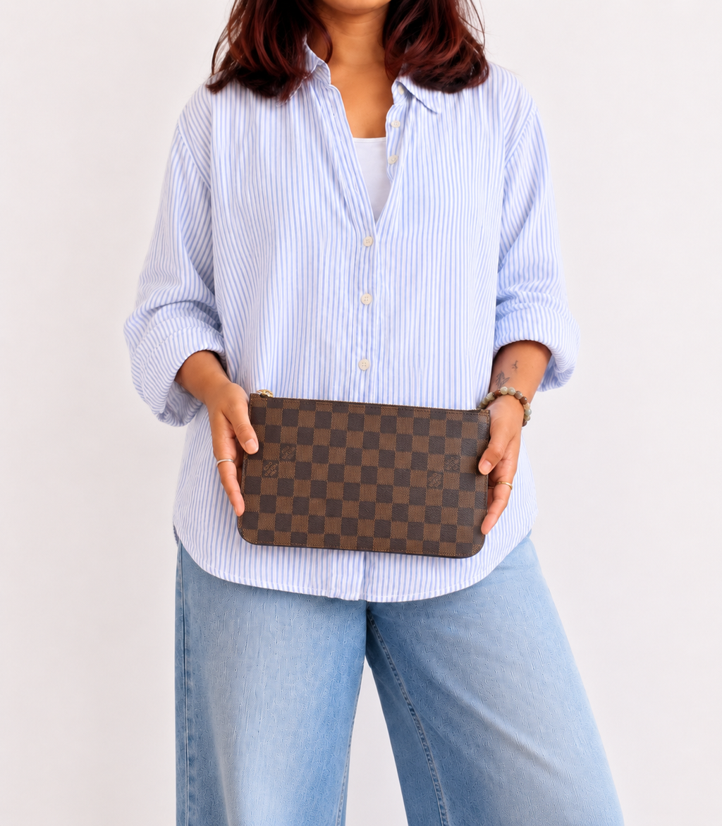 Neverfull Damier Ebene Pouch
