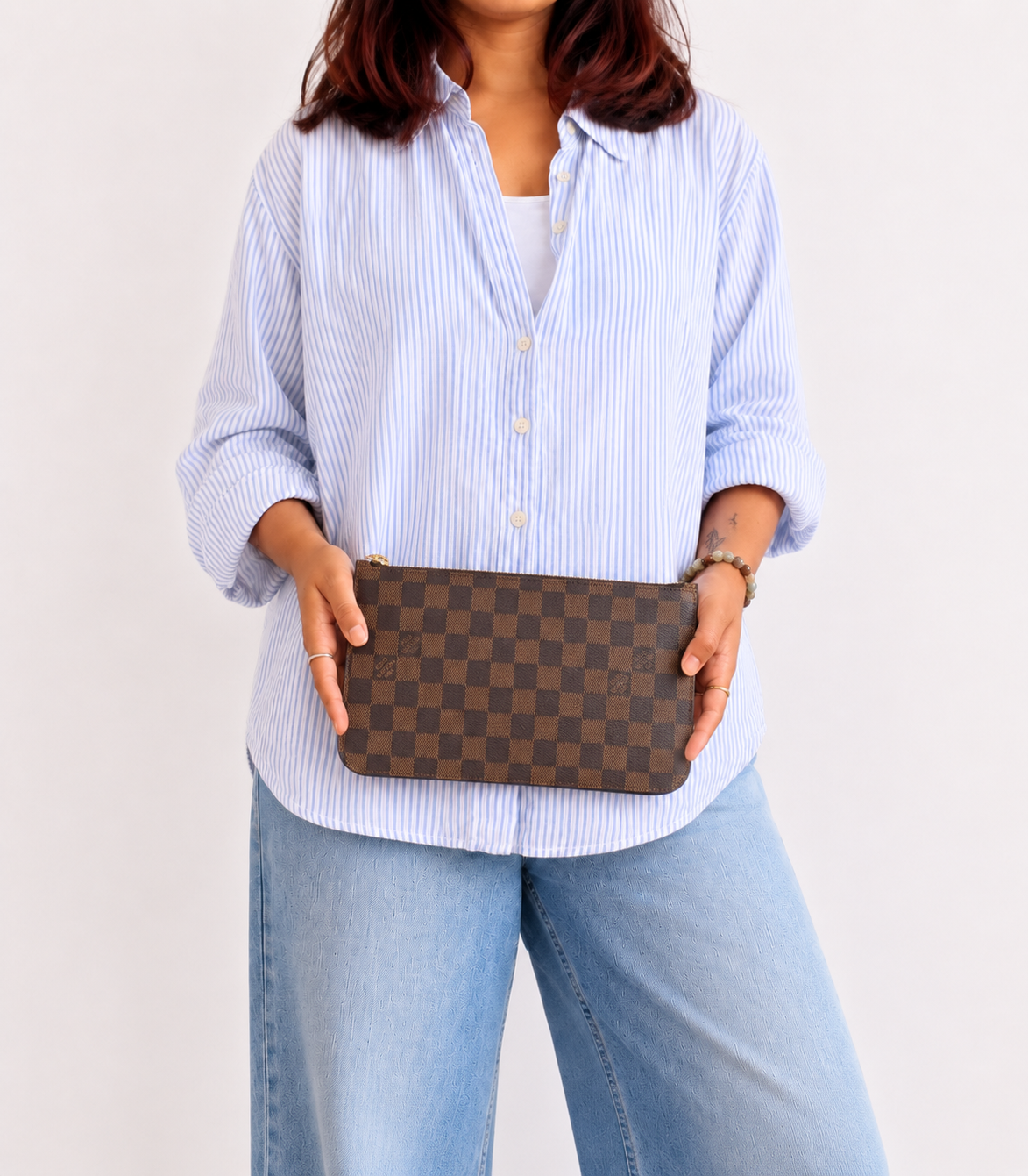 Neverfull Damier Ebene Pouch