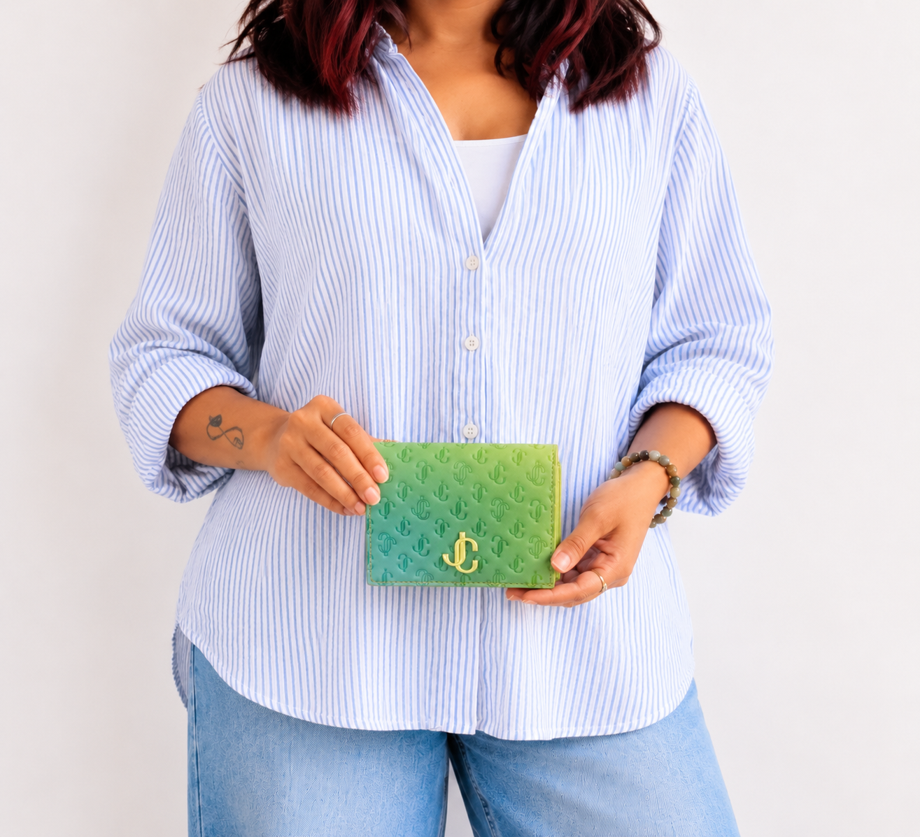 Green/Teal Gradient Hanne Wallet