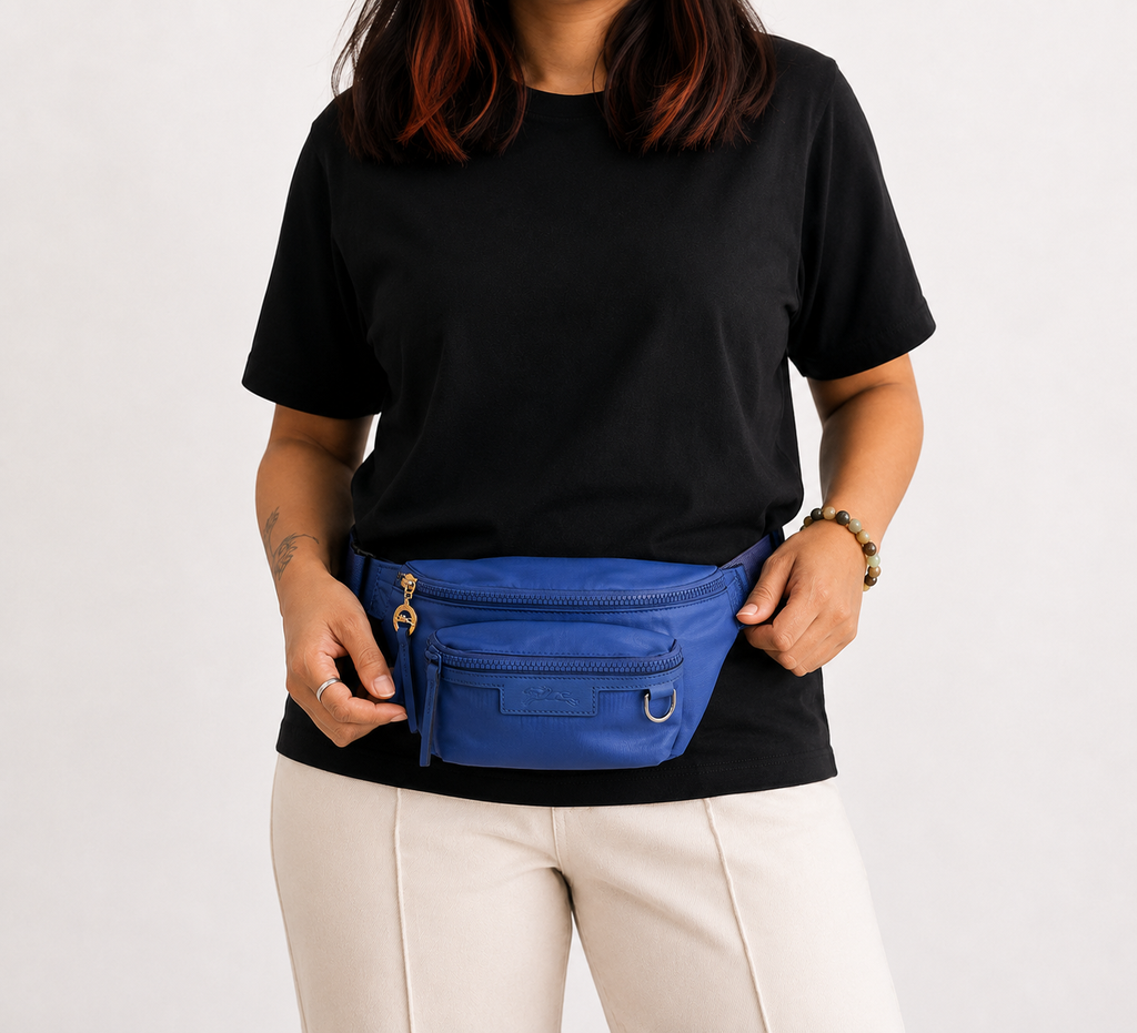 Blue Le Pliage Energy Belt Bag