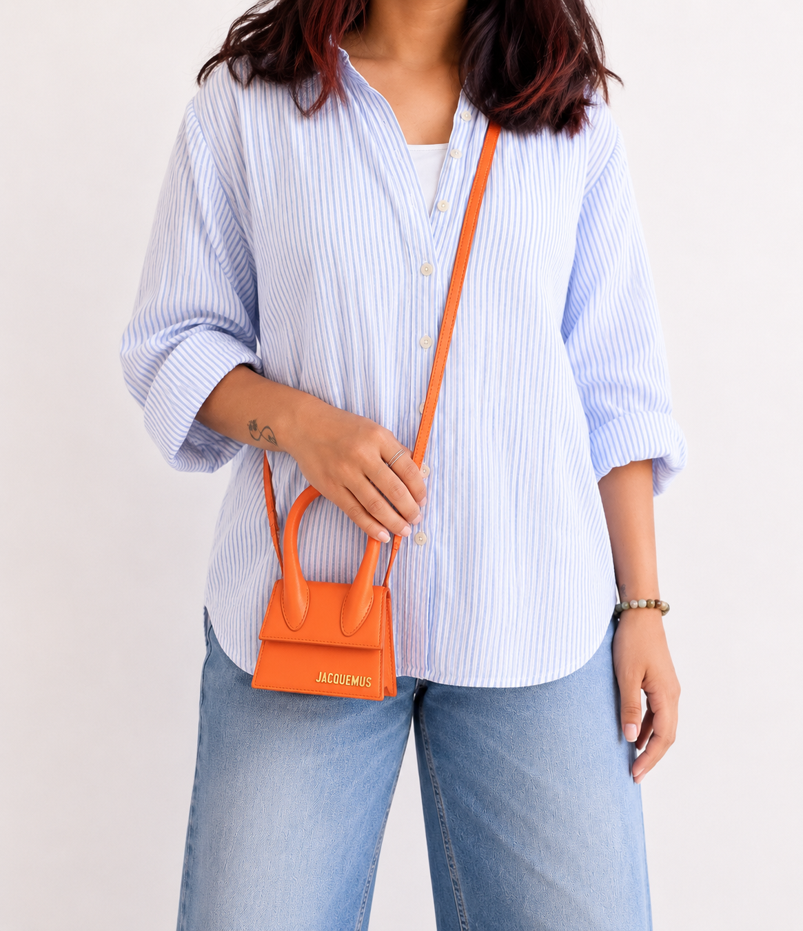 Orange Le Chiquito Mini Leather Bag