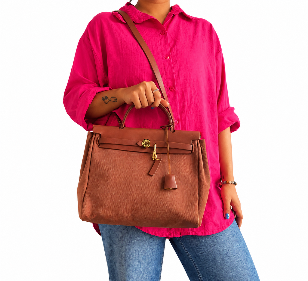 Rouge H Toile & Leather Herbag Zip 39 Bag