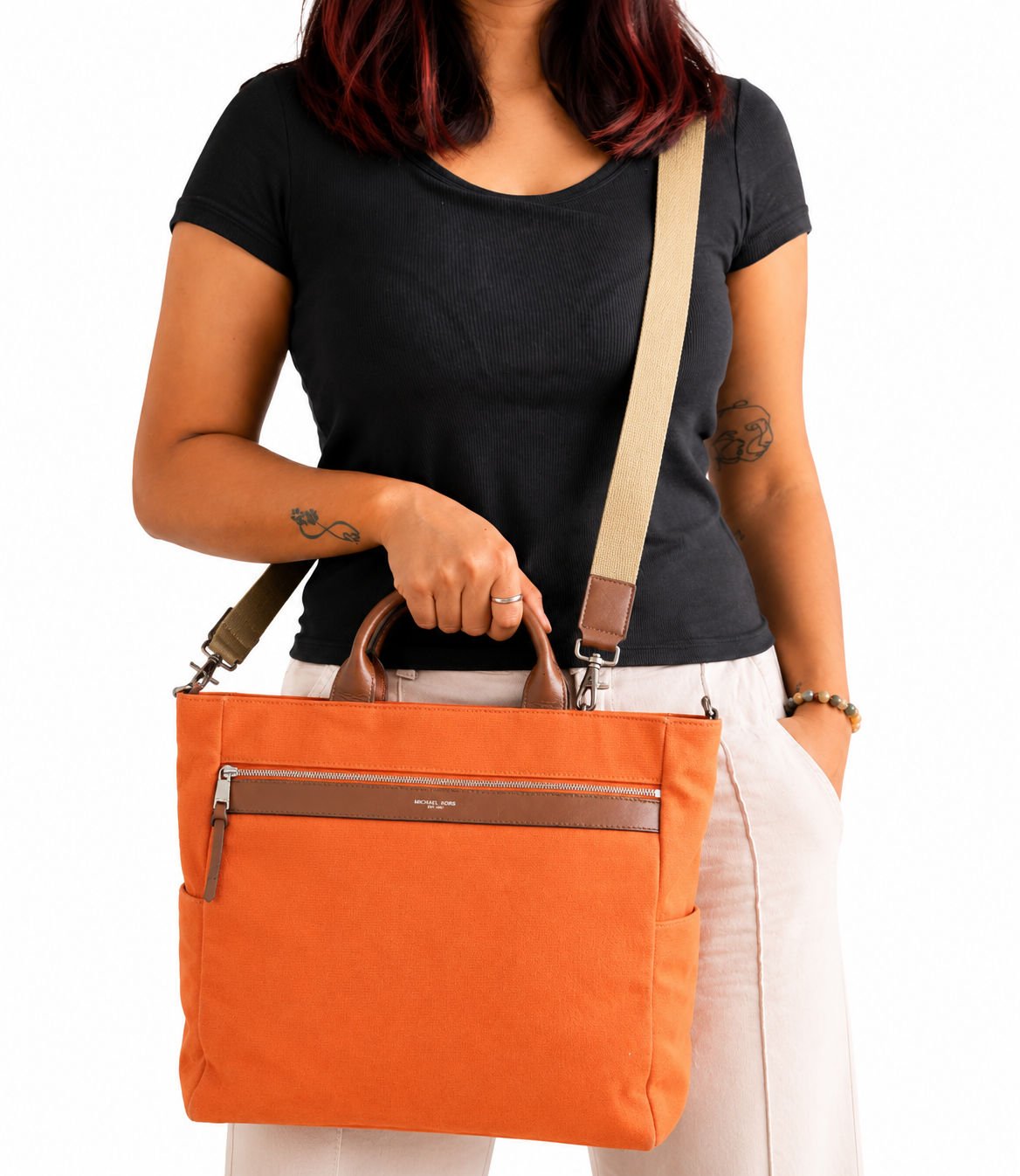 Orange Cooper Utility Briefcase