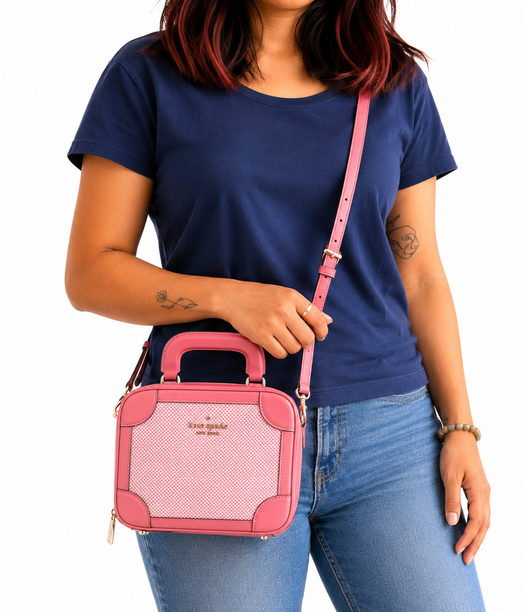 Pink Traveller Trunk CrossbodyBag