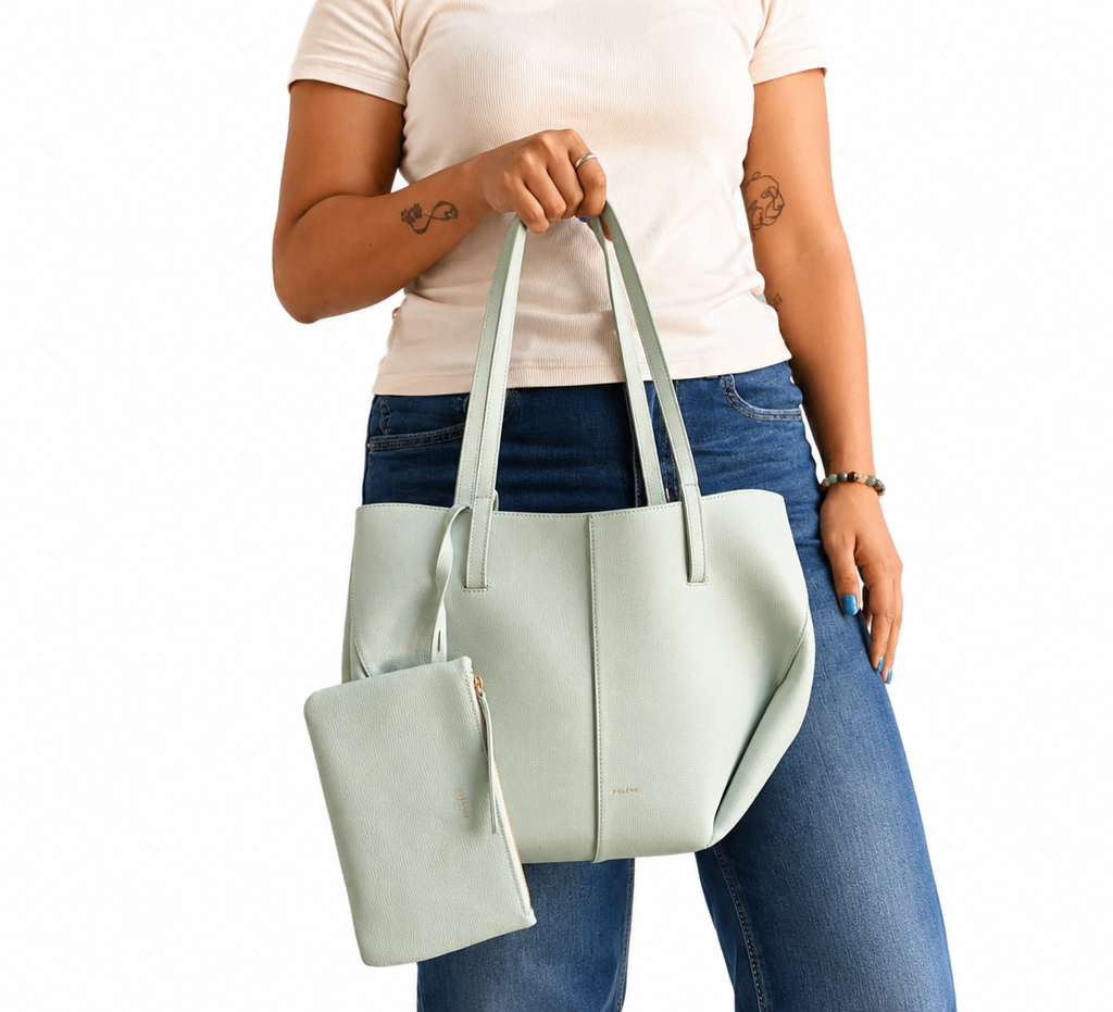 Cyme Small Edition Textured Sea Foam Bag