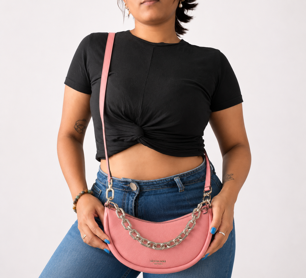 Pink Smile Small Crossbody Bag