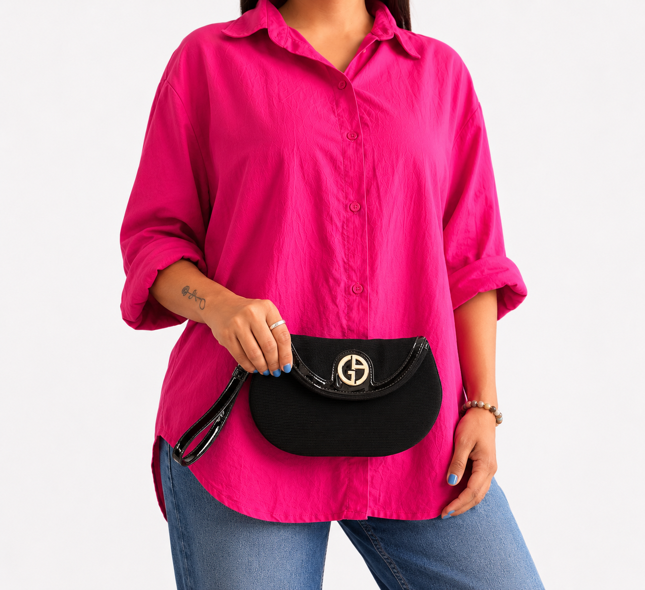Beauty Black Cosmetic Wristlet
