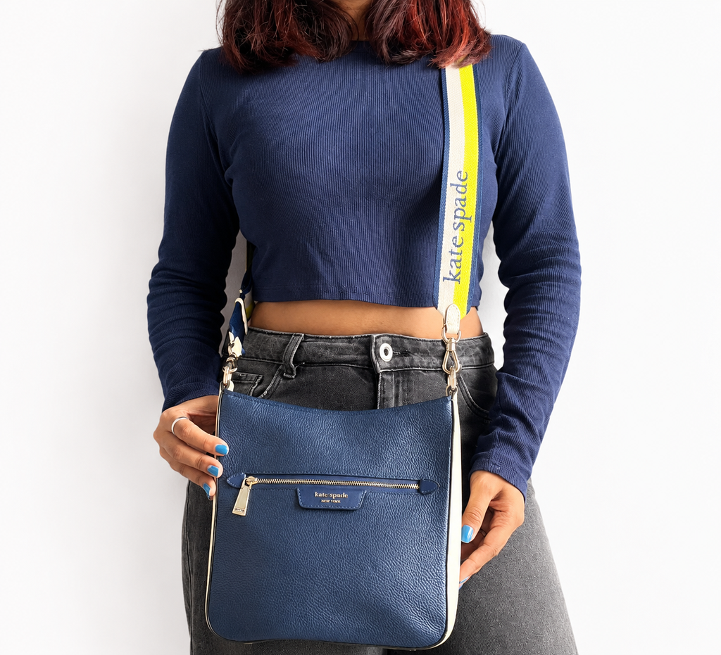 Hudson Colorblock Medium Messenger Crossbody Bag
