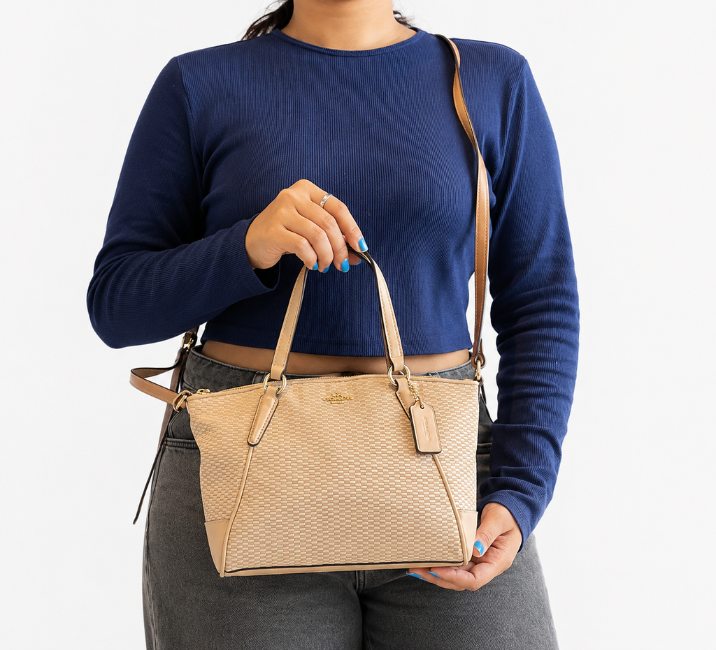 Milk Beechwood Small Kelsey Satchel