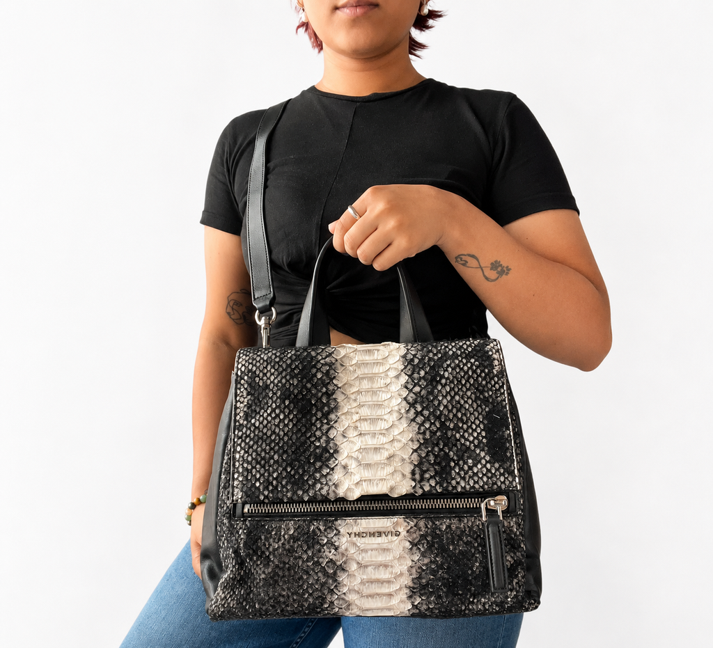 Black & White Exotic Satchel