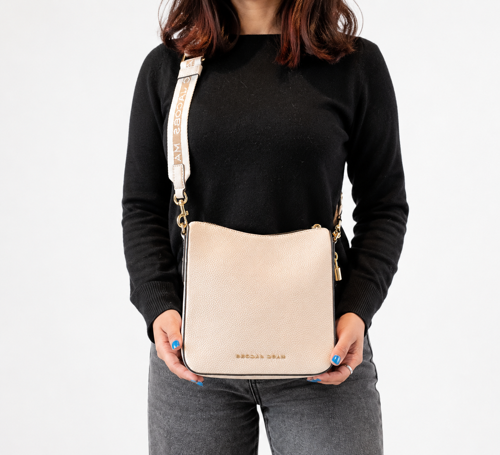 Marshmallow Drifter Swing Pack Leather Crossbody Bag