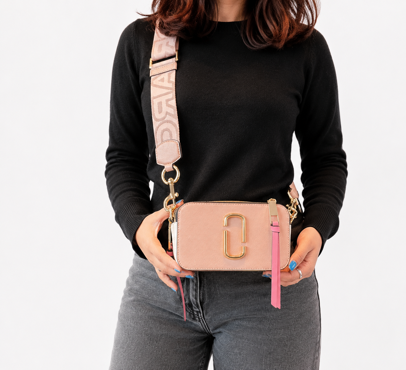 Pink Multi Snapshot Crossbody Bag