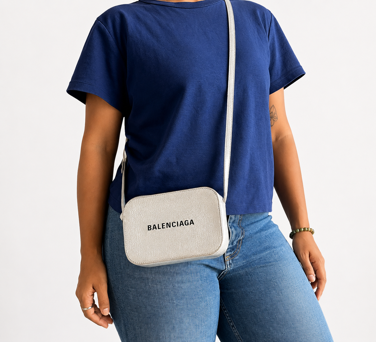Metallic Grey Everyday Camera Bag