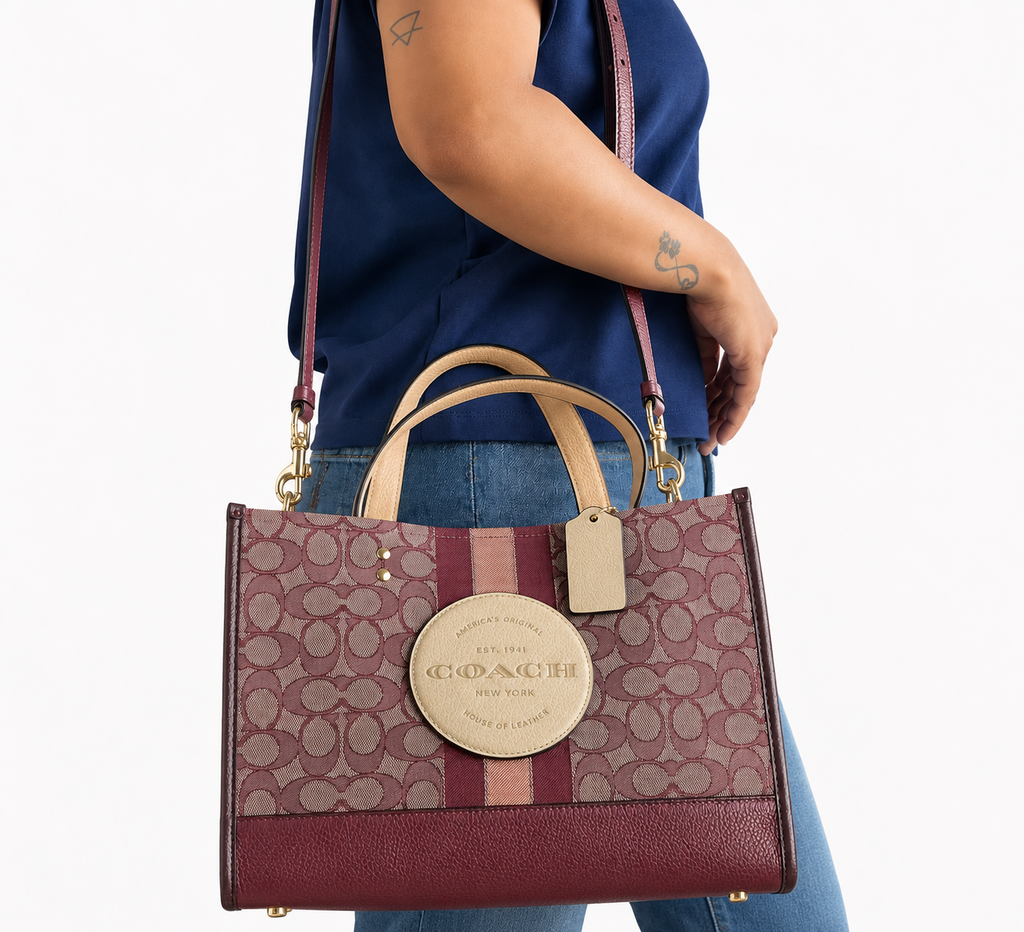 Wine Multi Dempsey Carryall Signature Tote