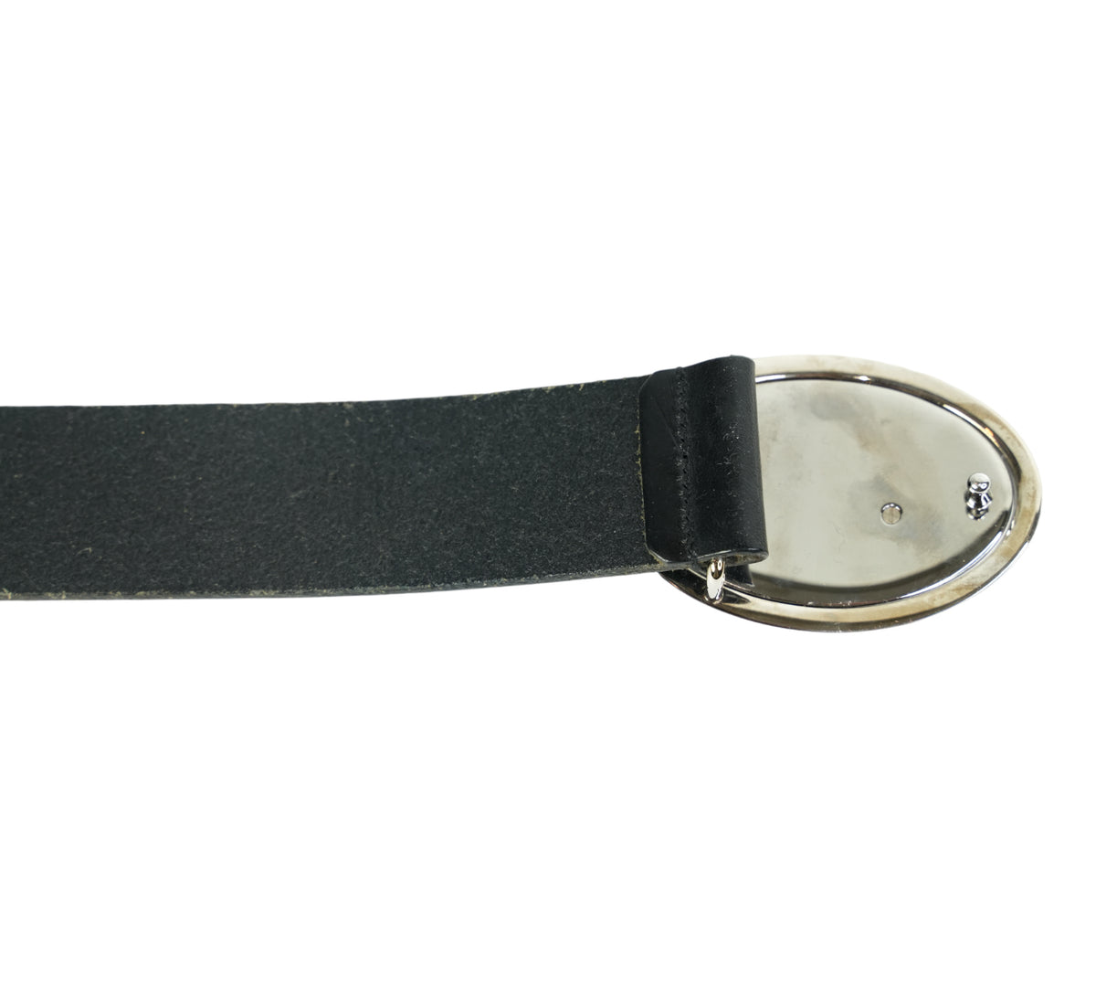Dolce & Gabbana Oval DG Logo Buckle Belt Size 85 - Cm