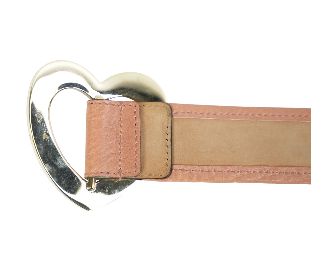 GG Canvas Lovely Heart Buckle Belt Size - 80 Cm