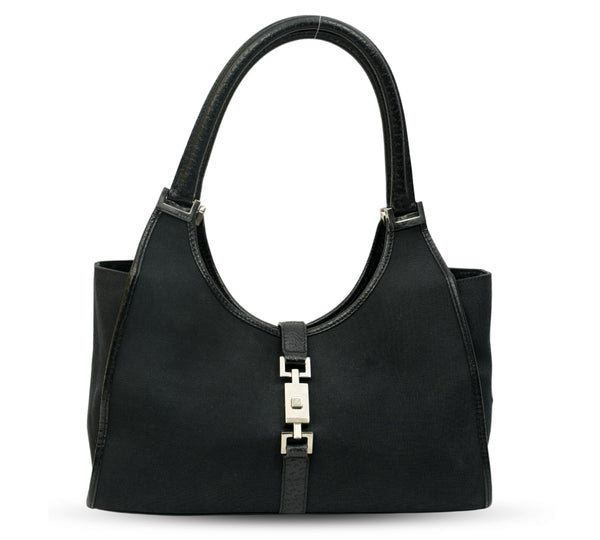 Black Jackie Bardot Shoulder Bag