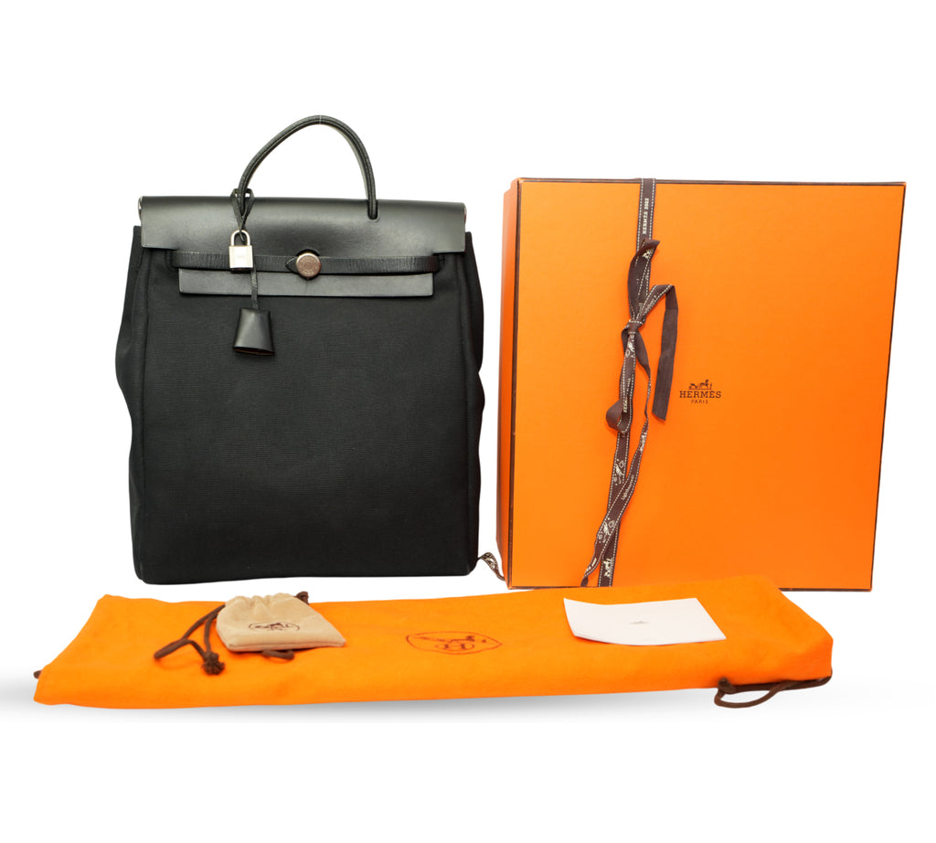 Herbag à Dos Zip Retourné Noir Backpack