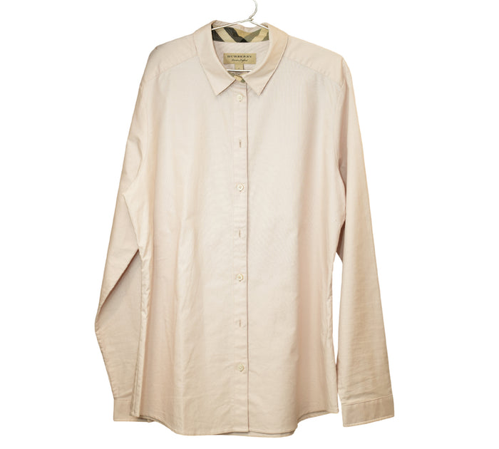 Pale Pink Regular Fit Cotton Poplin Shirt Size - L G