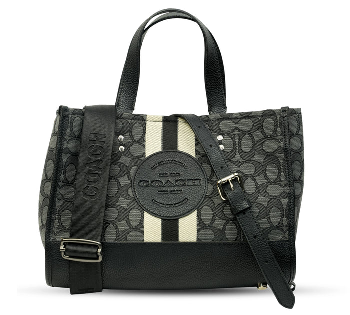Black/Smoke Signature Jacquard Dempsey Carryall Bag