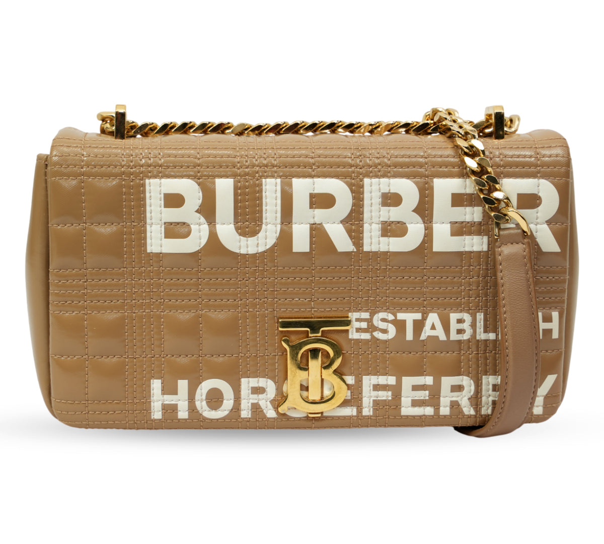 Burberry  Small Lola Horseferry Print Quilted Shoulder Bag