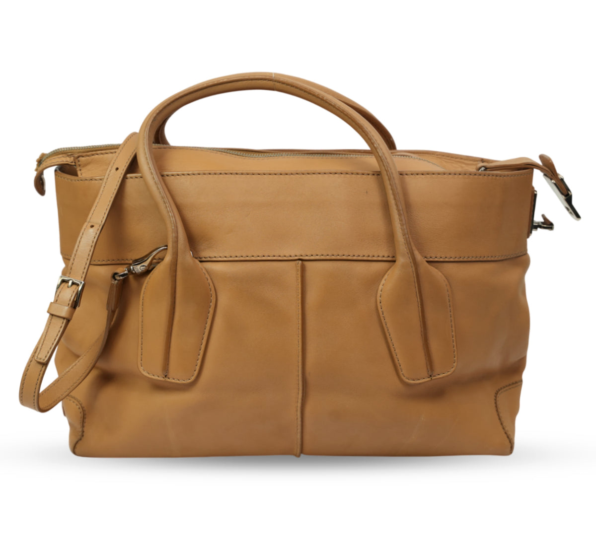 Tods  Beige Leather D-Styling Manici Bag