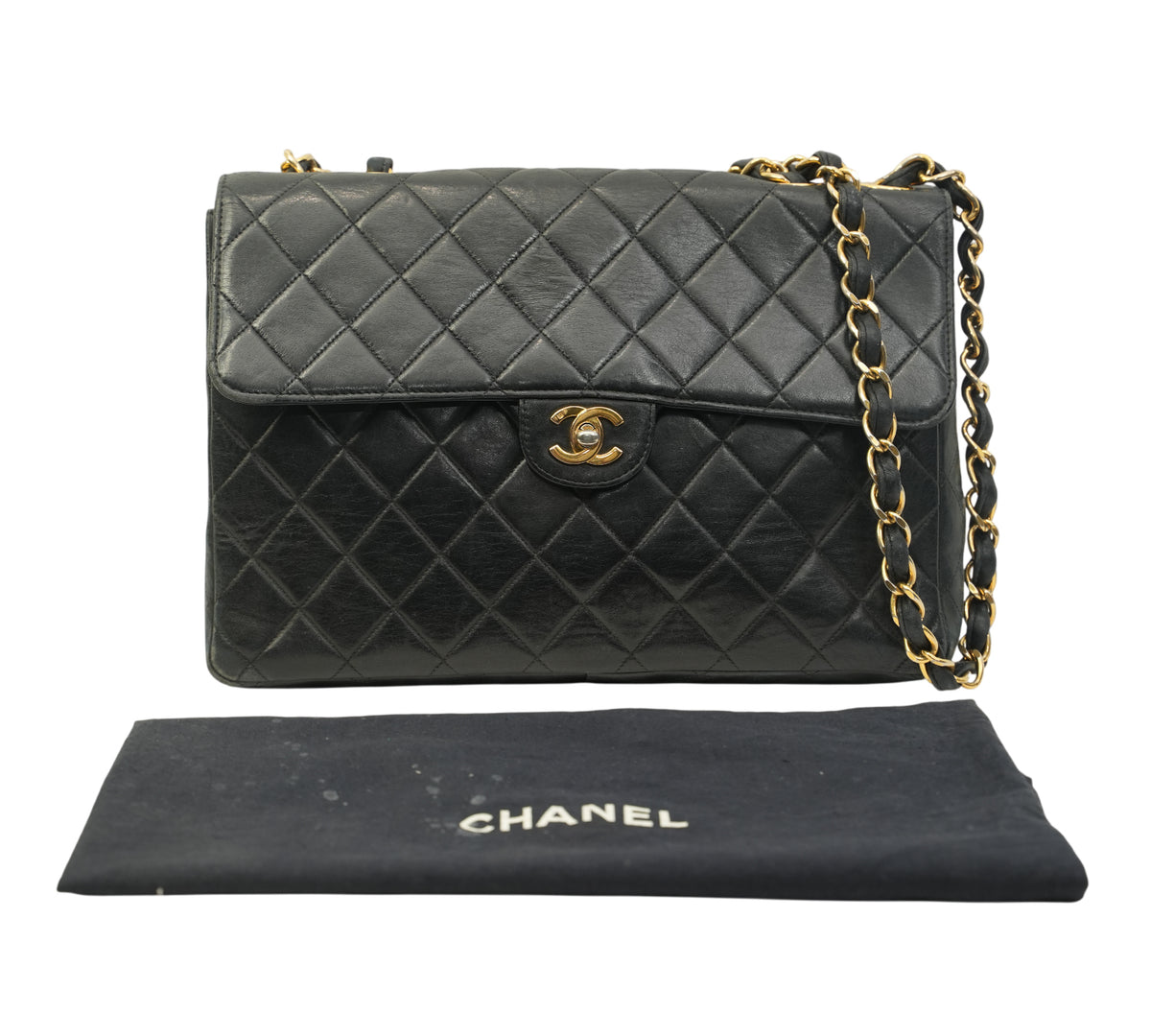 Chanel   Black Medium Classic Double Flap Bag