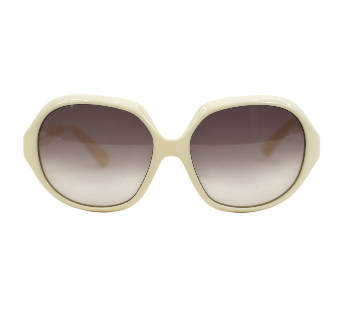 Fendi  Ivory Baguette Round Sunglasses