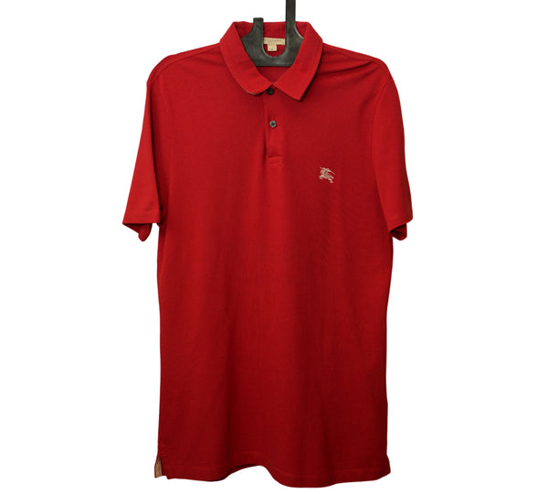 Red Cotton Piqué Polo Shirt Size - M