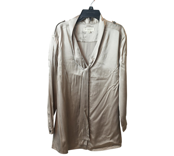 Silk Tie-Neck Blouse Shirt Size 16 – UK