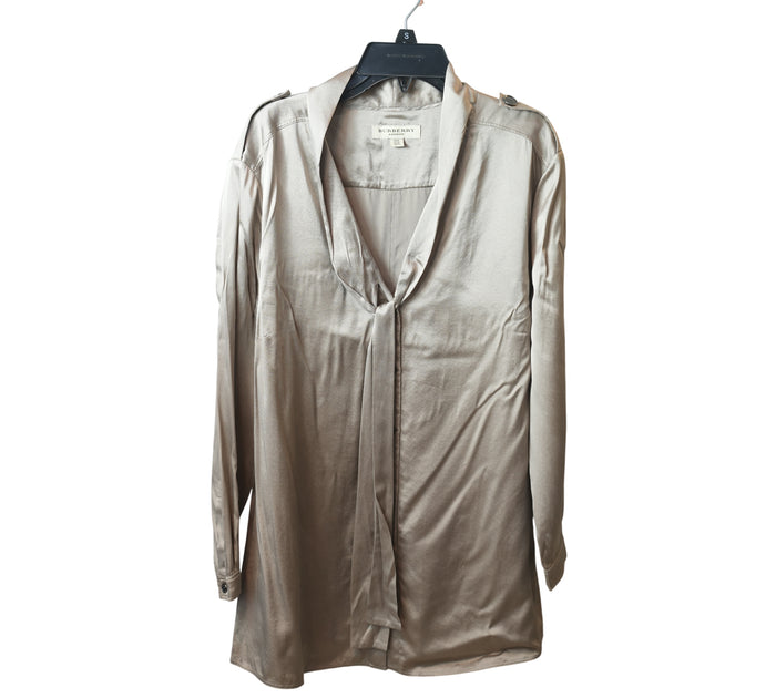 Silk Tie-Neck Blouse Shirt Size 16 – UK