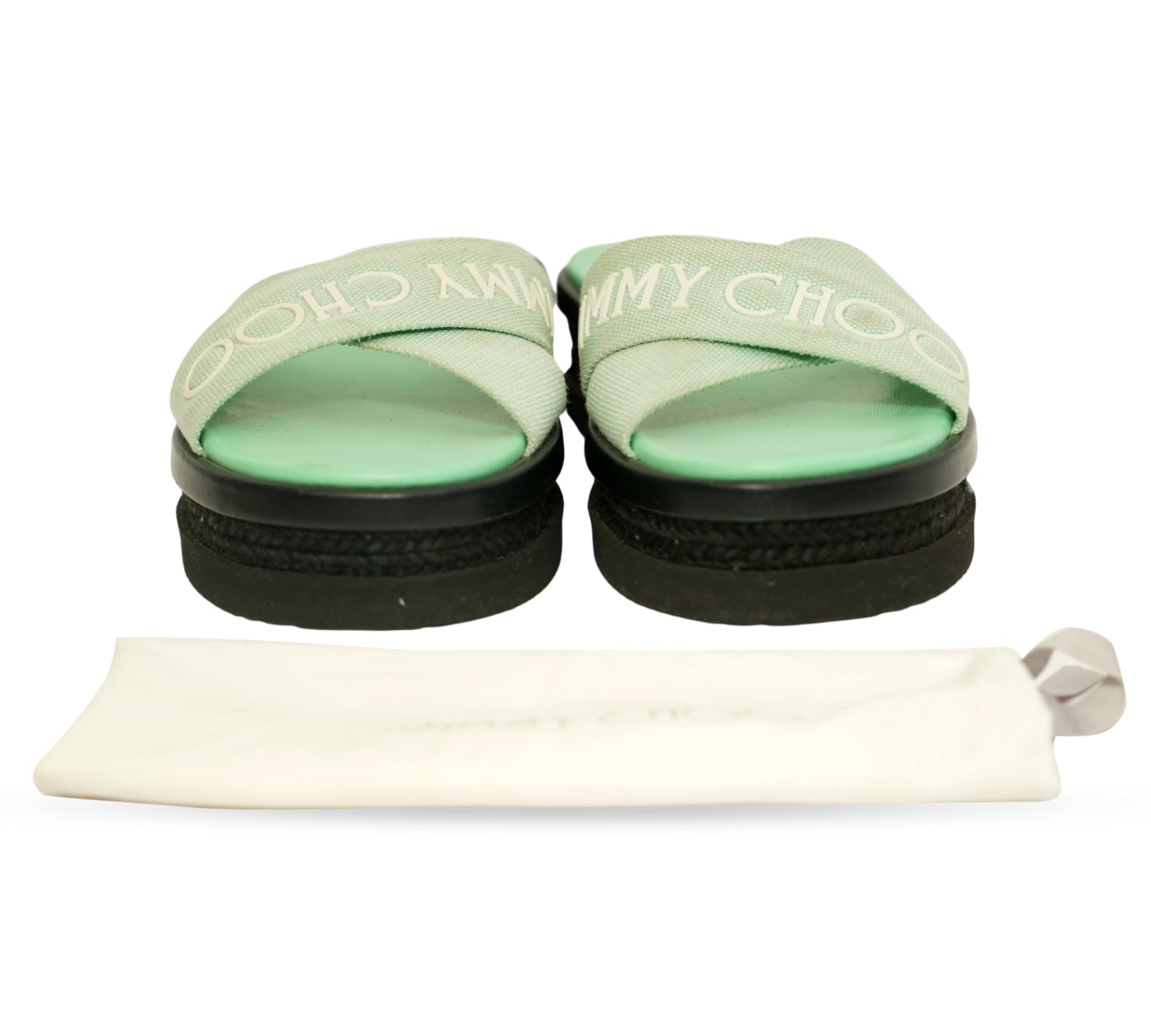 Mint Green Joy Flat Sandal Flatform Slide Size 36.5 - EUR