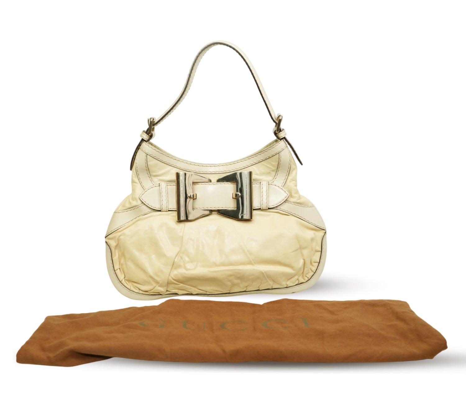 Cream Medium Queen Hobo Bag