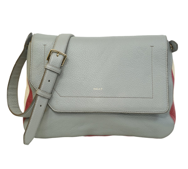 Binder Striped Leather Messenger Bag