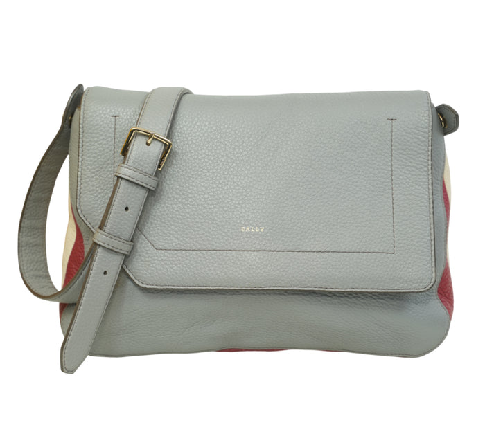 Binder Striped Leather Messenger Bag