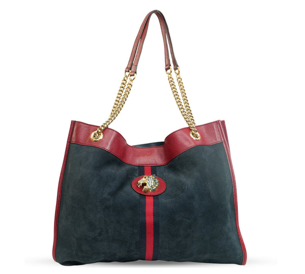 Large Rajah Suede Tote Bag
