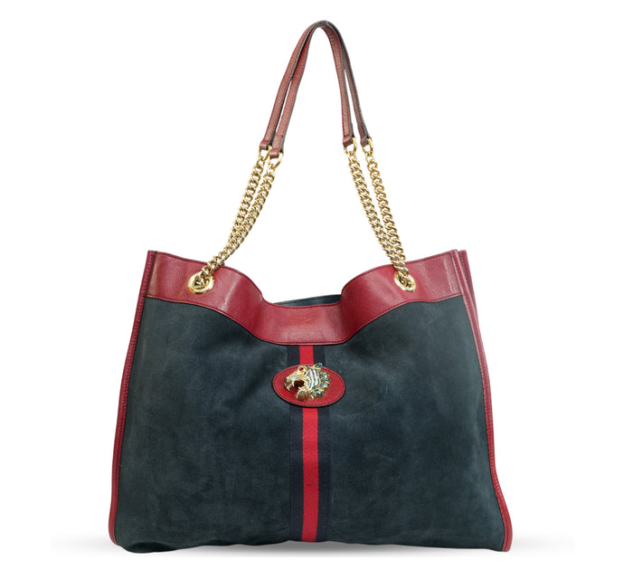 Large Rajah Suede Tote Bag