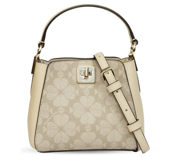 Spade Flower PVC Mini Top Handle Crossbody