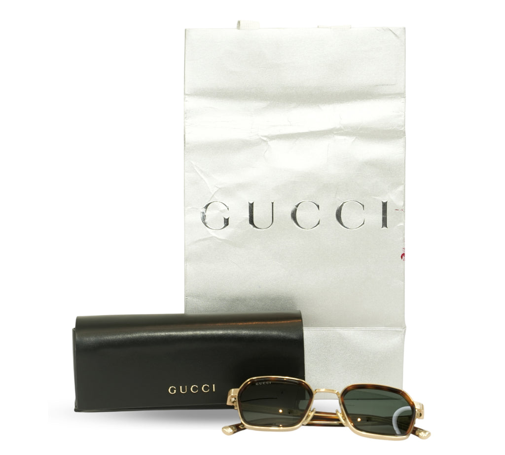 Havana Square Frame Sunglasses