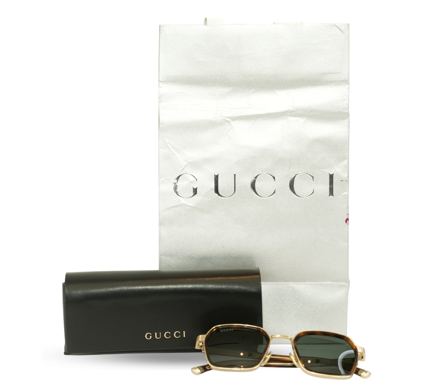 Havana Square Frame Sunglasses