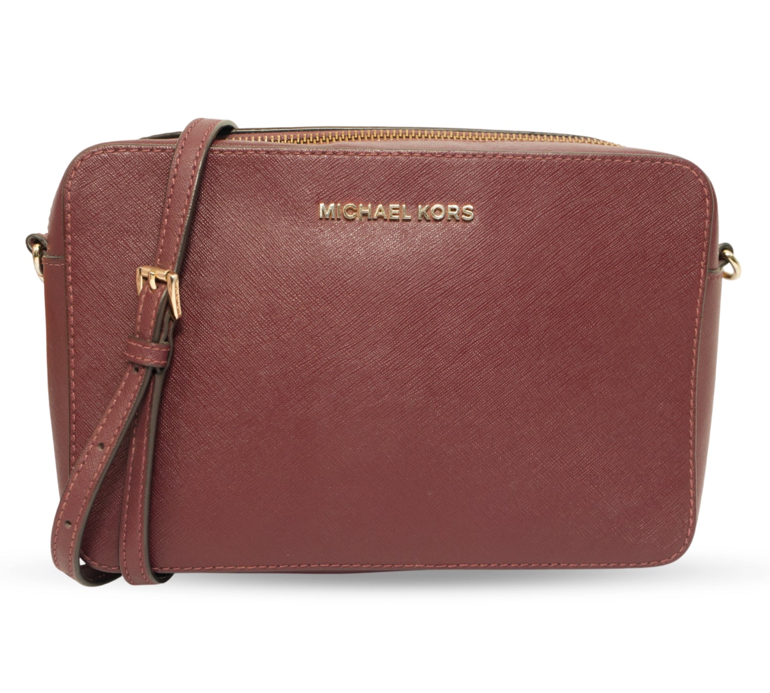 Burgundy Jet Set Crossbody Bag