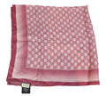 Soft Rose Pink GG Jacquard Silk Scarf