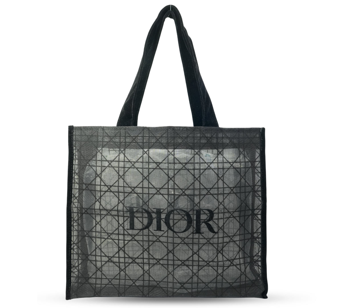 Christian Dior Beauty Black Mesh Tote Bag (GWP Product)
