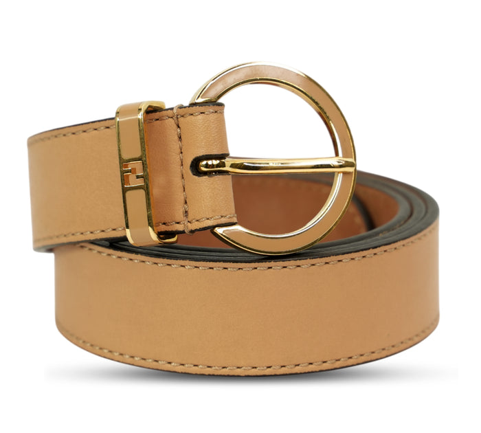 Caramel Reversible Leather Belt Size - 95 Cm