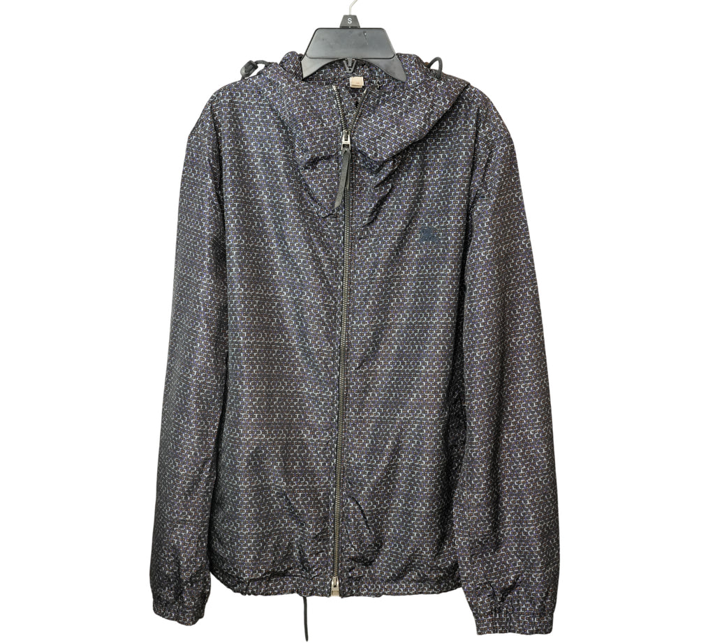 Elmhurst Reversible Monogram Print Hooded Jacket Size - M