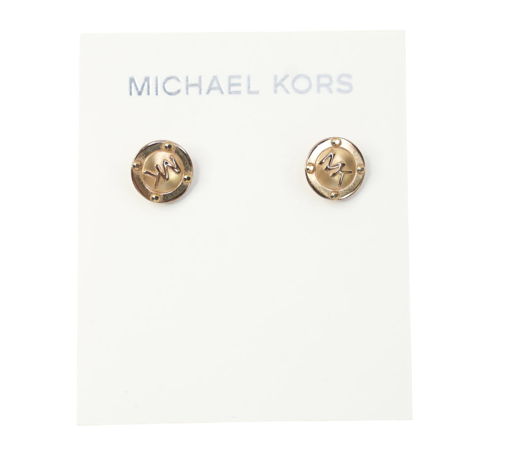 Heritage Logo Button Stud Earrings